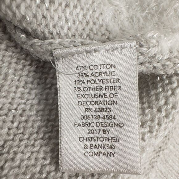 Christopher & Banks Polar Bear Christmas Gifts Sweater Womens Medium Holiday - Picture 14 of 15